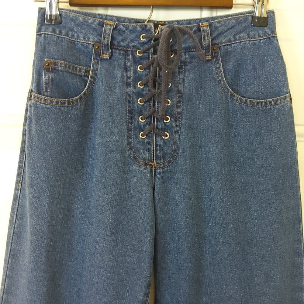 For Joseph five pocket blue jeans with drawstring closure